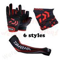 Daiwa ชุดถุงมือผ้าพันคอที่คาดศีรษะกันลมทนทานสําหรับตกปลาขี่จักรยานเดินป่าตั้งแคมป์
