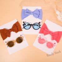 【Ready Stock】 ◙ C18 2Pcs/Lot Lovely Beach Bows Headband For Kids Girls Elastic Nylon Hair Ties Cute Sunglasses Headwear Fashion Hair Accessories