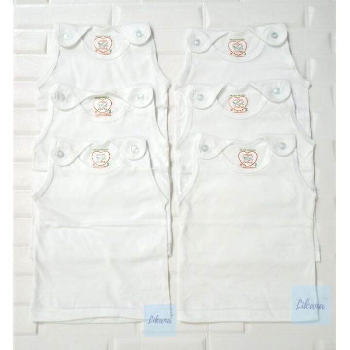 Babyhug 100% Cotton Sleeveless Sando Solid Pack of 2 - Yellow
