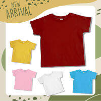 เสื้อยืดเด็ก อายุ 1-4 ปี ผ้าCOTTON เกรดพรีเมีนม ผ้านุ่ม ใส่สบาย สีสวยสดใส