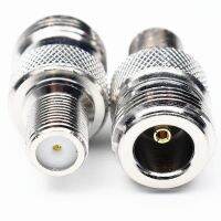 2PCS F Female Jack to N Female Jack RF Coaxial Adapter Connector English System