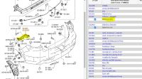 118.BBM4502H1E ขายึดกันชนหลังฝั่งขวา  มาสด้า3  Mazda 3 2005 -2013 /แท้เบิกศูนย์ (MST)