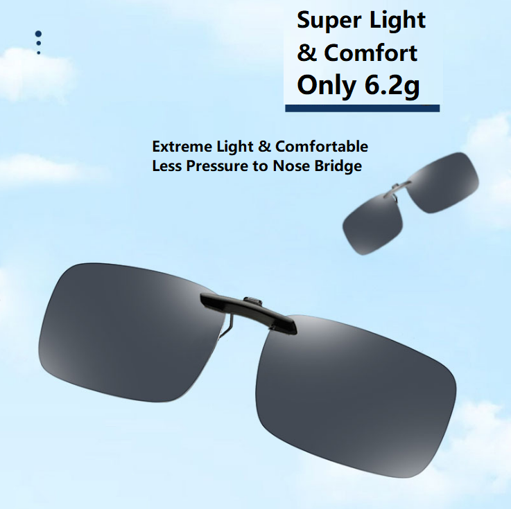 Clip on Sunglasses Anti-Glare UV400 for Men Women Driving Travelling Outdoor Sport Driving Fishing 