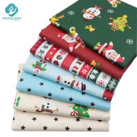 Mensugen 50cmx160cm New Year Christmas Fabric to Patchwork Sewing Pillows Cushions Cloth Home Decoration Material Telas