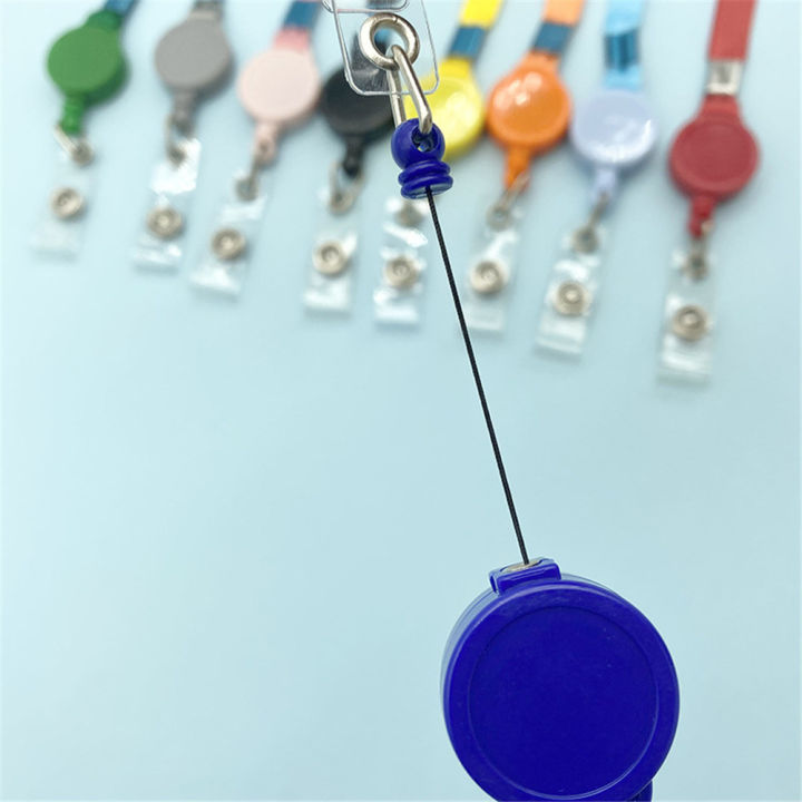 9-color-badges-holder-lanyard-name-tag-badge-holder-reels-chain-hanging-rope-keychain-necklace-strap-retractable-lanyard-badge-holder-reels-chain-clips-hanging-rope-9-color-badges-holder