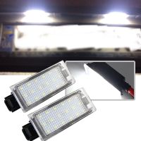 2pcs Car LED License Plate Light For Renault Clio Laguna 2 Megane 3 Twingo Master Vel Satis Opel Movano Number Lamps