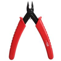 QZ-Mini 5 Inch Electrical Wire Cable Plier Cutters Cutting Side Snips Flush Pliers Nipper Hand Tools Herramientas Red Handle