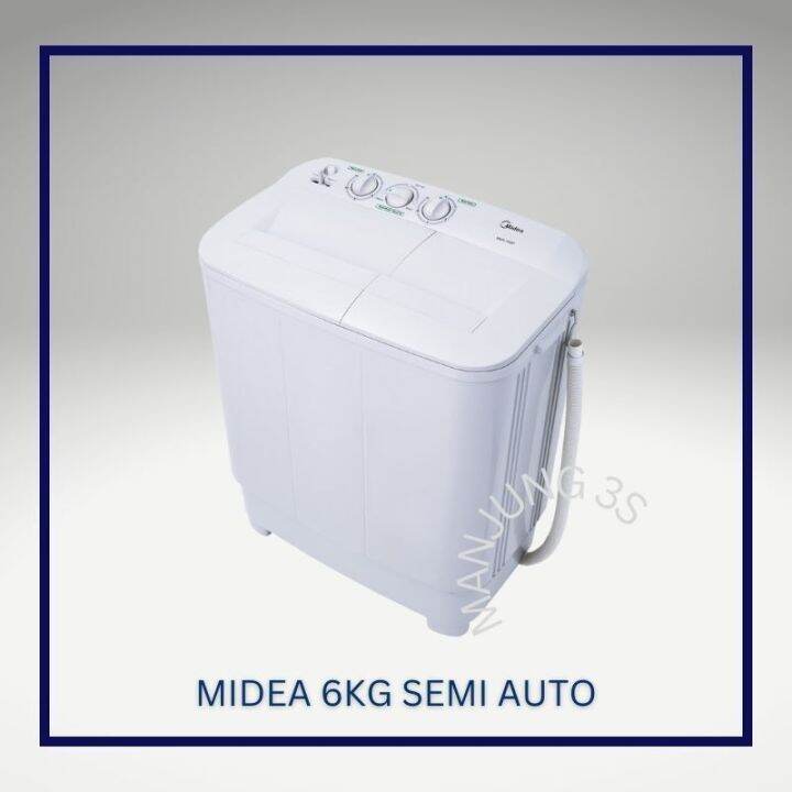 MIDEA 6KG SEMI AUTO WASHING MACHINE Lazada