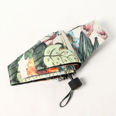 ร้อนซันนี่ร่มพับกระเป๋าร่มหญิงแบบ Dual-ใช้แบบพกพาเบามินิร่มป้องกันรังสีอัลตราไวโอเลตอาทิตย์ร่ม