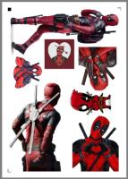 สติ๊กเกอร์รูป Deadpool 01 ขนาด A4