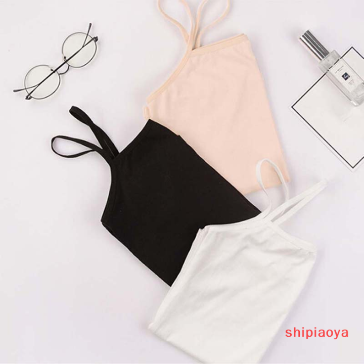 shipiaoya-znpnxn-สีทึบผู้หญิงคอกลมสายเดี่ยวแขนกุดเสื้อกล้ามสายเดี่ยว