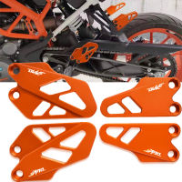 อุปกรณ์เสริมรถจักรยานยนต์ด้านหน้าด้านหลังแผ่นส้น Guard Protector สำหรับ KTM Duke 125 200 250 390 Duke 2017 2018 2019 2020 2021 2022