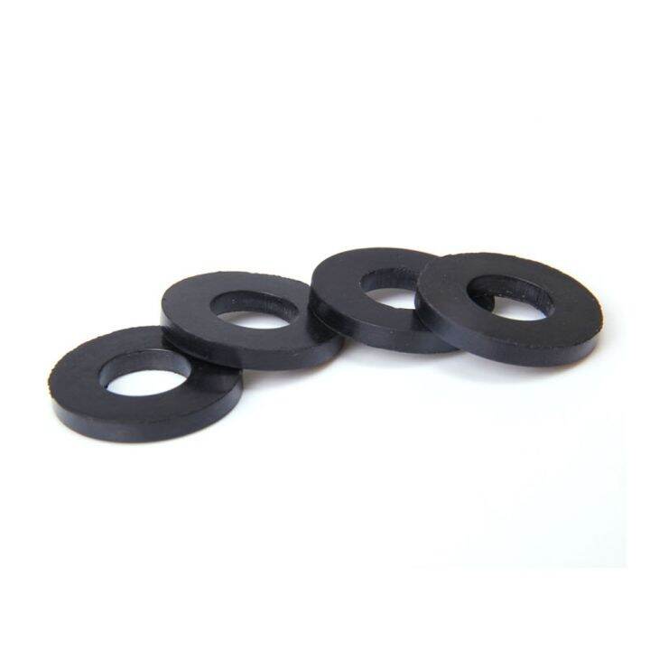 10pcs-flat-gaskets-inner-dia-4mm-30mm-nbr-rubber-o-rings-anti-oil-seal-washers-black