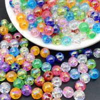 6/810mm AB Color Loose Spacer Round Acrylic Beads for Handmade Jewelry Making Necklace Bracelet DIY Accessories DIY accessories and others