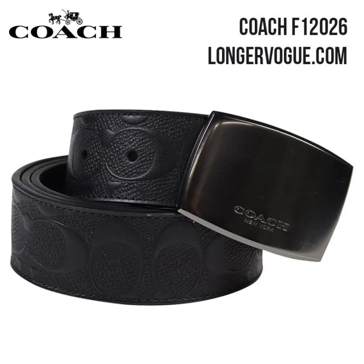 Coach men reversible leather Signature black belt Outlet F12026 F55157  F64839 F64825 F64828 Gift idea | Lazada Singapore