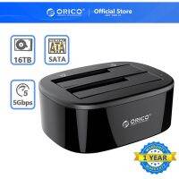 Orico เคส HDD 2.5 3.5 Dual Bay SATA เป็น USB 3.0 24TB สําหรับ Windows Mac OS(6228US3)