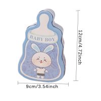 Metal Candy Packing Box Baby Feeding Bottle Shape Tin Cans Cartoon Food Storage Box Small Thing Pack Case Box New Storage Boxes