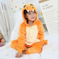Kids Kugurumi Onesie Animal Dinosaur Dragon Cosplay Costume Flannel Pajama One Piece Boy Girl Child Pyjama Sleep Suit