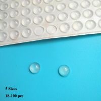 18-100pcs Adhesive Silicone Bumpers Furnituer Cabinet Door Stopper Rubber Feet Pads Shockproof Cushion Protective Pad Decorative Door Stops