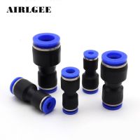 LJLJ-10pcs/lots 2 Way Straight Pneumatic Quick Fittings One Touch Push In Pg6-4 8-6 10-8 10-6 12-8mm Plastic Quick Joint Connector