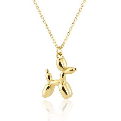 Fashion Classic Stainless Steel Animal Cute Cute Puppy Pendant Necklace For Women Love Gifts Jewelry Wholesale
