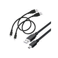 SaiTech IT 2 Pack 35cm (1 feet) USB 2.0 A to Mini 5 pin B Cable for External HDDSCameraCard Readers