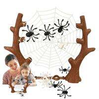 Bouncing Spider Hangable Web Bouncing Spiders with Web Interactive Educational Toys Parent-Child Battle Funny Gift for Boys Girls Children Kids Family normal