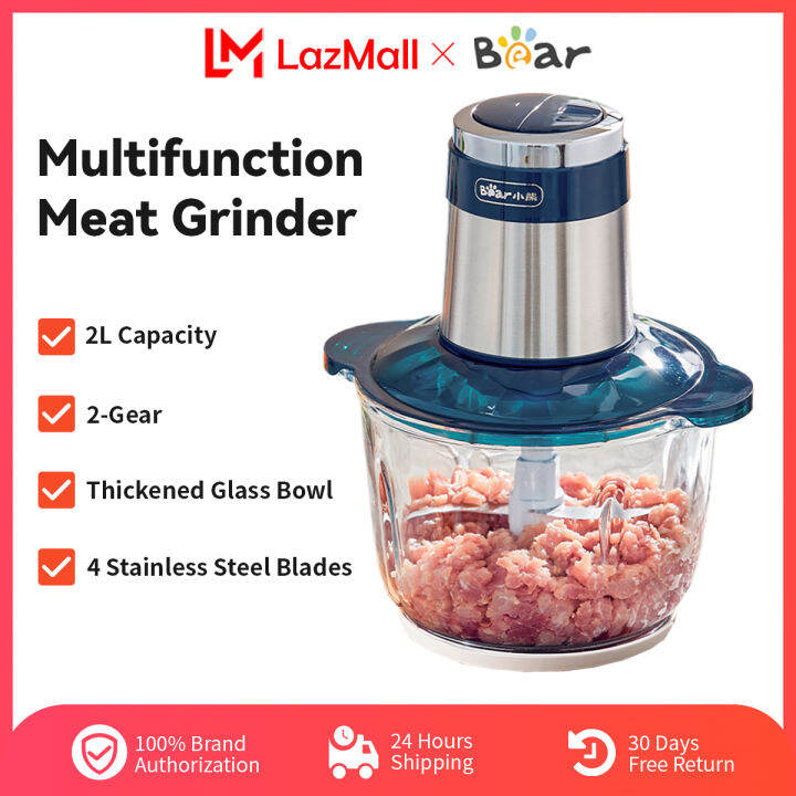Bear 2L Electric Meat Grinder Mincer Food Processor Multifunction Food
