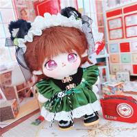 20cm Cute Doll Accessories Green Cartoon Panda Dress Clothes Set Ningning Winter Taeyeon Xu Kai TNT Birthday Gift