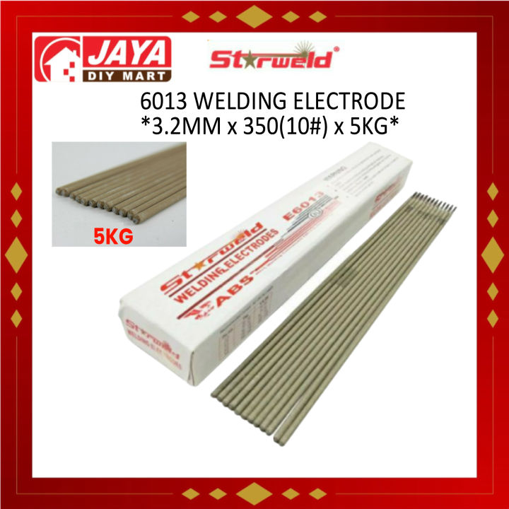 Starweld Welding Electrode 6013 3.2mmx350(10#) X 5kg Jaya Diy Mart 