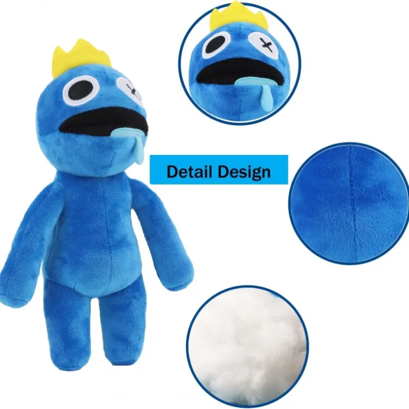 30cm Ro-blox Rainbow Friends Plush Toy Cartoon Personagem do jogo de desenho  animado Doll Kawaii Blue Monster Soft Stuffed Animal Brinquedos para  crianças fãs de alta qualidade