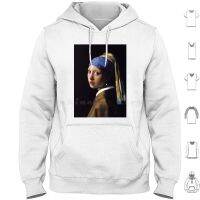 Johannes Vermeer , Girl With A Pearl Earring , 1665 Hoodies Long Sleeve Johannes Vermeer Het Meisje Met De Parel Girl Size Xxs-4Xl