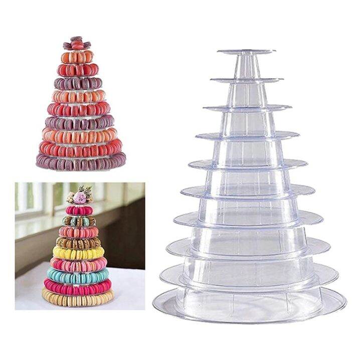 4x-10-tier-cupcake-holder-stand-round-macaron-tower-stand-clear-cake-display-rack-for-wedding-birthday-party-decor