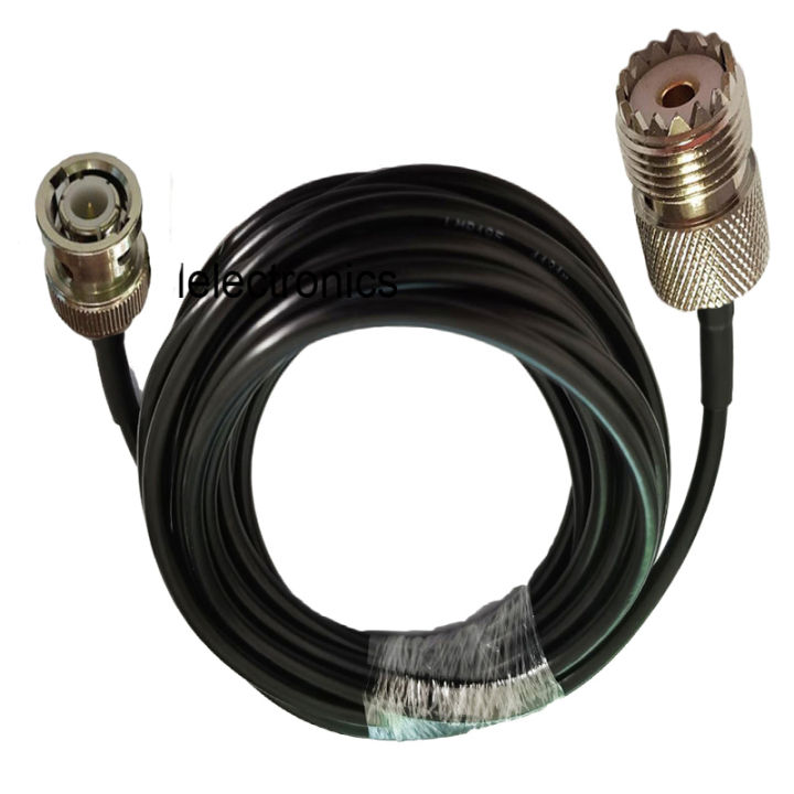 LMR195 BNC Male to UHF SO239 female RF Connector Pigtail Coaxial Coax Cable 50ohm 50cm 1/2/3/5/10/15/20/30m