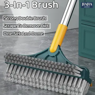Tile Cleaner Brush With Scraper 2 in 1 Tiles Cleaning Brush