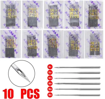 20pcs Sewing Machine Needles For Singer Brother Janome Varmax Sizes 65/9  75/11 80/12 90/14 100/16 Sewing Machine Supplies