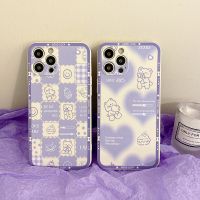 Phone Case OPPO Reno 7Z 4F 5F 5 6 Lite Pro A94 A93 A83 F1s A57 A39 K3 A1K 7 Pro 5G purple bear