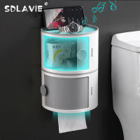 Waterproof Toilet Tissue Box Punch-Free Cosmetic Storage Box Wall Hanging Paper Rack Storage Paper Roll Paper Storage Box