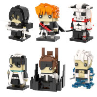 Shinigami MOC หุ่นชุดคอสเพลย์ Kurosaki Ichigo บล็อกตัวต่อคุจิกิลูเคีย,หุ่นแอ็คชั่นฟิกเกอร์แข็งแรง Toushirou MOC สำหรับเลโก