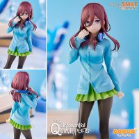 ของแท้ 100% Figure Good Smile Company กู้ดสไมล์คัมปะนี Pop Up Parade ป๊อปอัพพาเหรด จากการ์ตูนเรื่อง The Quintessential Quintuplets SS เจ้าสาวผมเป็นแฝดห้า Miku Nakano มิคุ นาคาโนะ ชุดนักเรียน High School Uniform งานแท้ ฟิกเกอร์ โมเดล การ์ตูน อานิเมะ Model