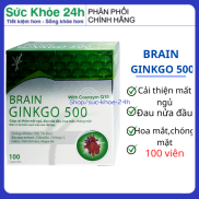 BRAIN Ginkgo 500-Giúp Hoạt Huyết, Tăng Cường Lưu Thông Máu- hộp 100 viên