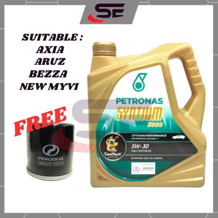 PETRONAS syntium 3000 5w 30 minyak enjin kereta fully synthetic minyak