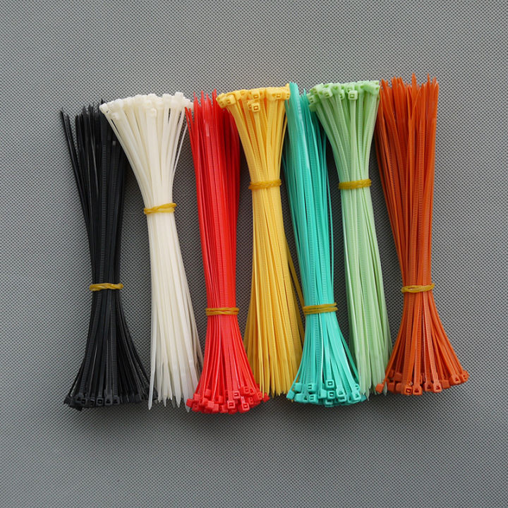 100-ชิ้น-self-locking-nylon-cable-ties-2-5x100-มิลลิเมตรพลาสติก-zip-tie-band-wire-binding-wrap-สายรัด-diy-สายยึด-organizer-yrrey