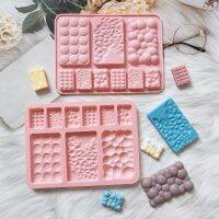 【lz】۩✸❒  Round Silicone Chocolate Mold Waffle Bubble Jelly Block Bar Epóxi Bandeja De Gelo Fondant Decoração Do Bolo Candy Tool Cozimento Da Cozinha