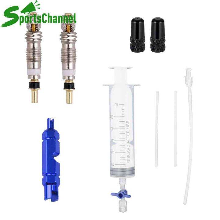 Schrader Presta Valve Removal Tool Kit MTB Bike Tubeless Tyre Sealant