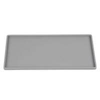 Silicone Plastic Flat Tray 276mm Square Anti-slip Twistable Stand Mobile Holder Bathroom Soap Tray Coffee Tea Cutlery Holder