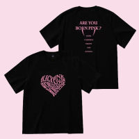 เสื้อยืดพรีเมี่ยมแฟชั่นสบาย ๆ ผ้าฝ้ายเสื้อยืด?? KPOP BLACKPINK BORN PINK LISA JISOO ROSé JENNIE แฟชั่นฤดูร้อน สไตล์เกาหลี และฮาราจูกุ สําหรับผู้ชาย