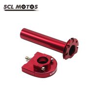 SCL MOTOS 7/8 22Mm CNC Aluminum Motorcycle Gas Throttle Grip Settle Handle Throttle Grips For Pit Dirt Bike Motocross