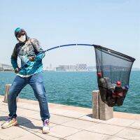 Landing Pesca Pole Fishing Material Carbon Pescaria [hot]Telescopic High Scoop Holder Net Carpfishing Frete Mounts Accessory Gratis