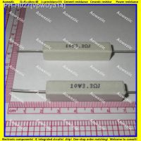 10Pcs RX27 Horizontal cement resistor 10W 3.3 ohm 3.3 RJ 10W3R3J 10W3.3RJ ohm Ceramic Resistance precision 5 Power resistance